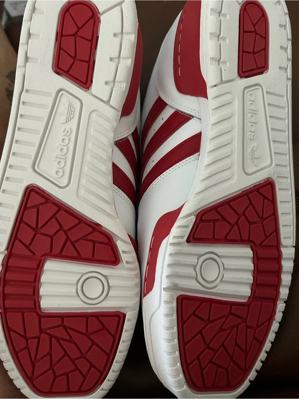adidas Rivalry Low Men's Sneakers in White and Red
